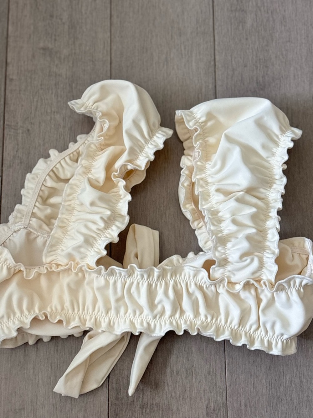 Strawberry Milk Mob Cream Ruched Swim Bottoms - Picture 4 of 4